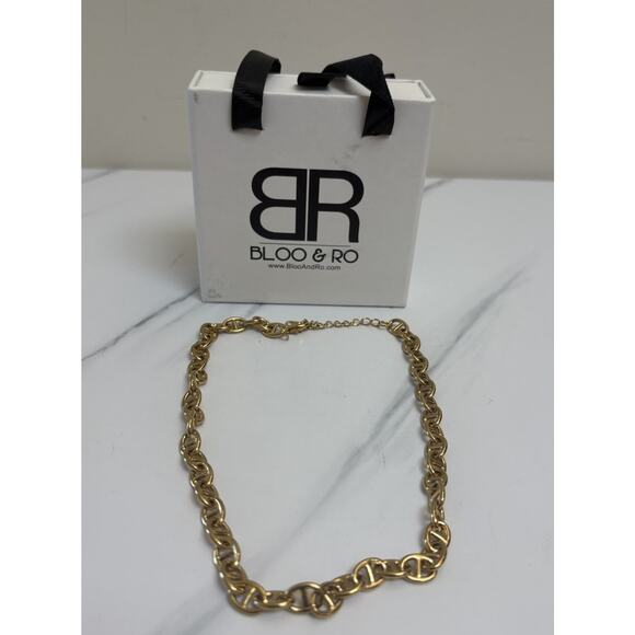 Bloom And Ro Jewelry - Bloo & Ro Gold Tone Chain Link Necklace 18” Adjustable Fashion Jewelry